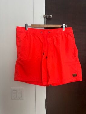 G-Star Neon Coral Orange Swim Trunks NWT XXL Men’s